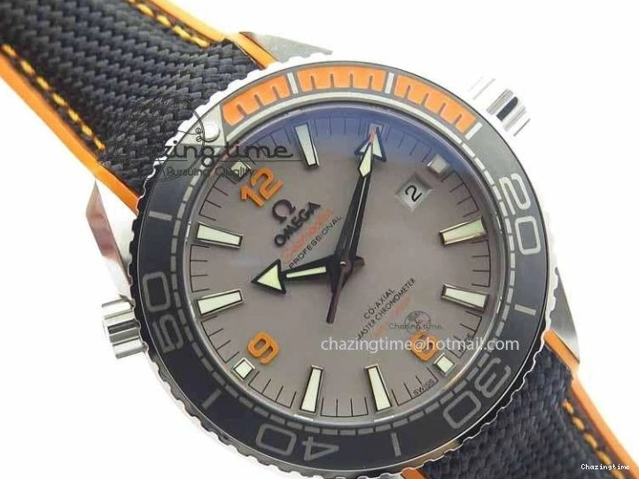 0313 UrbanStyle Planet Ocean 2016 43.5mm SS OM 1:1 Best Edition Gray Dial On Black Nylon Strap A 8168